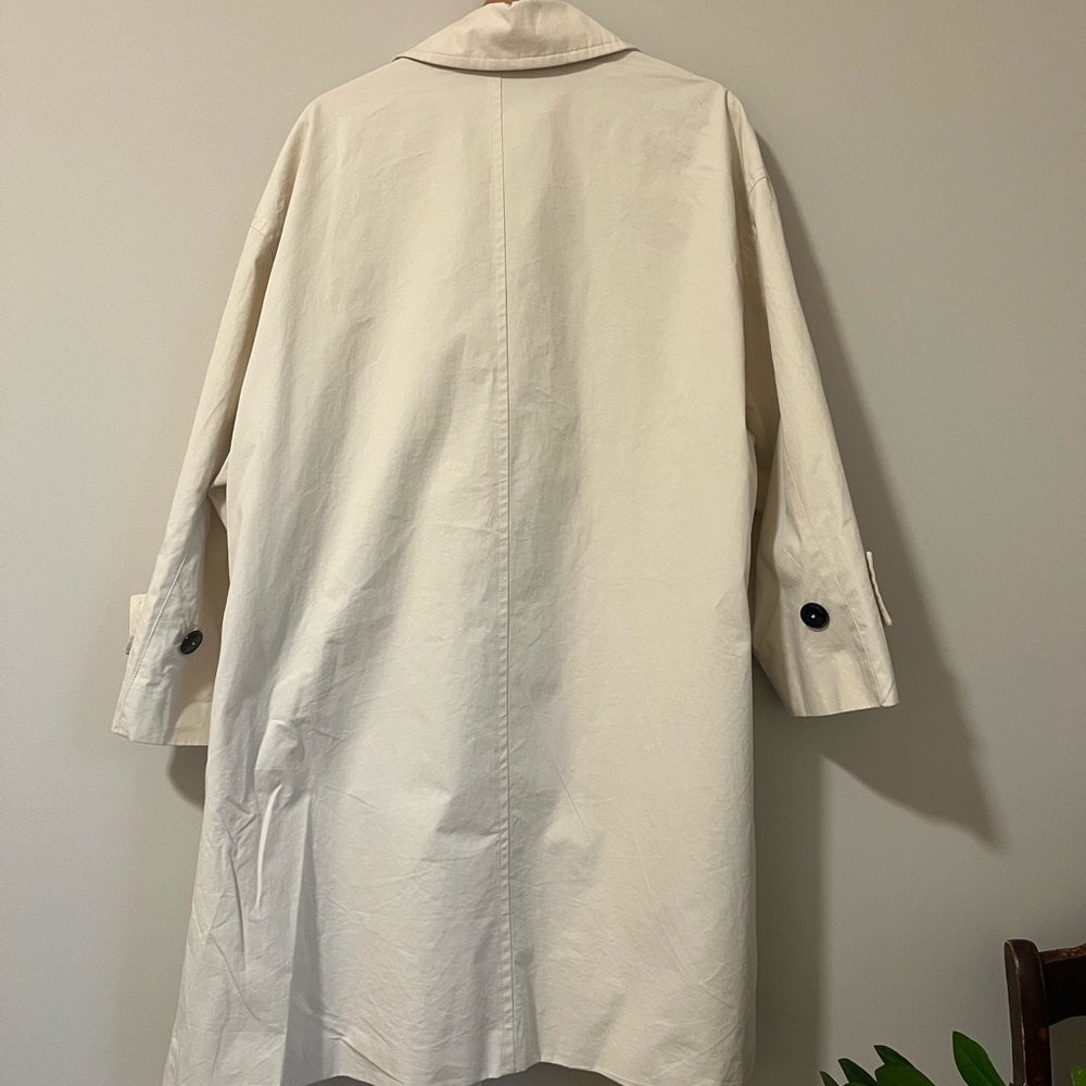 Zara Pocket Trench Coat in Ecru - Picture 11 of 11